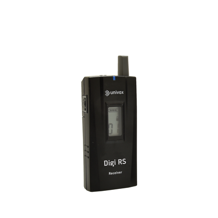 Image principale du produit Récepteur portable Univox Digi RS-R 32 canaux pour visite guidée, audiodescription  ou traduction