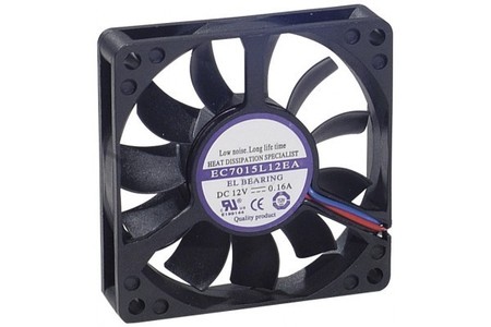 Image principale du produit Ventilateur 70X70X15mm 12V 0.18A