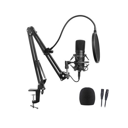 Image principale du produit Power Vibe B1 Bundle XLR micro studio avec suspension anti pop bonnette et câble