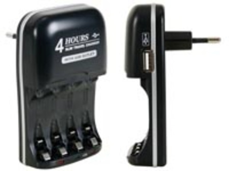 Image principale du produit Chargeur d'accu rapide pour NIMH avec sortie USB