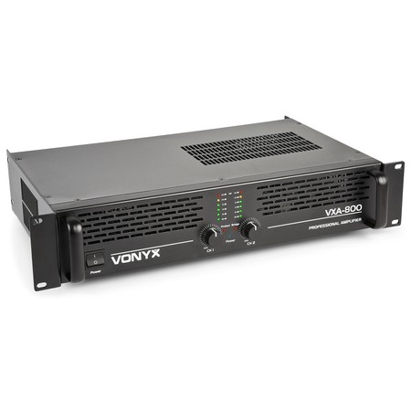 Image principale du produit VXA-800II Vonyx – Amplificateur de puissance 2 X 400W sous 4 ohms