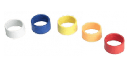 Image principale du produit WA615M Shure - Lot de 5 bagues de couleur pour repérage micro série SLX2 et ULX2