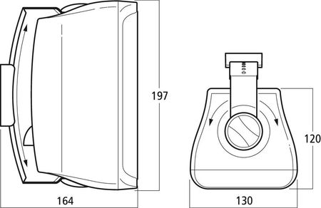 Image secondaire du produit Paire d'enceintes public adress 2 voies blanche IP65