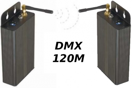 Image principale du produit DMX sans fil émetteur + récepteur 900Mhz wireless Portée 150m