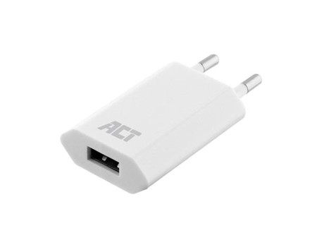 Image principale du produit Alimentation USB secteur 1A couleur blanc