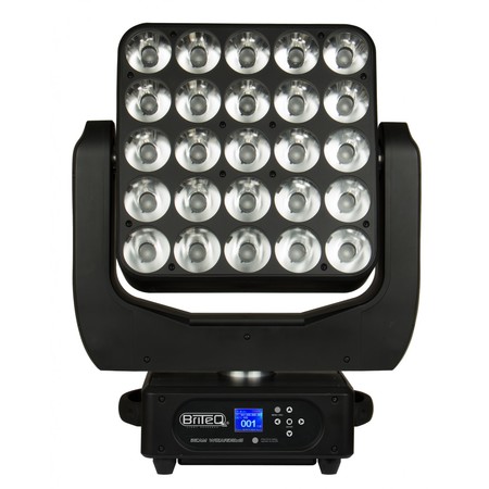 Image principale du produit Lyre Panel matrix Briteq Wizard5X5 25 leds 15W RGBW rotation pan et tilt infinie dmx et artnet