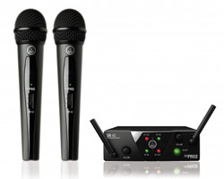 Image principale du produit WMS40MIN2/V-ISM AKG - Micro HF AKG double UHF version micro main x2