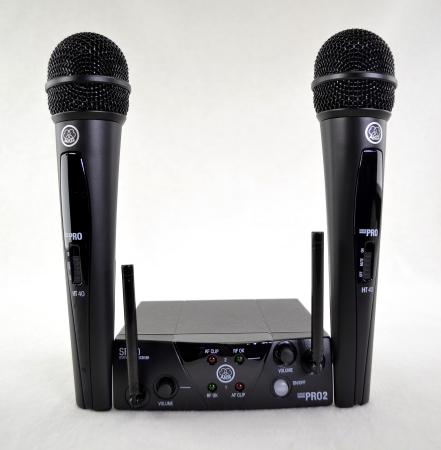 Image secondaire du produit WMS40MIN2/V-ISM AKG - Micro HF AKG double UHF version micro main x2