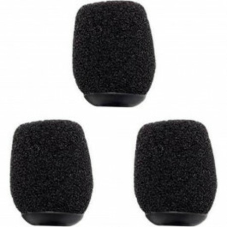 Image principale du produit WS-HS1-B Rode - Lot de 3 bonnettes anti-vent et anti-pop noires pour serre tête Rode microphone HS1 ou HS2