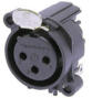 Image principale du produit Embase XLR fem CI Neutrik 3 points