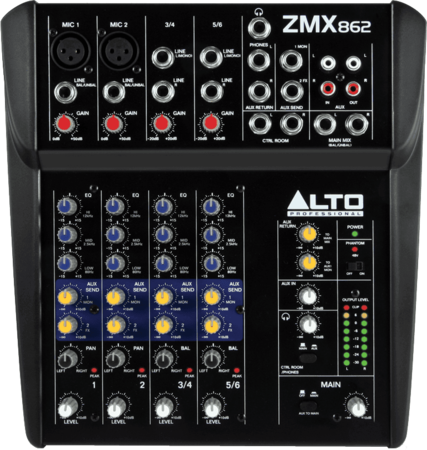 Image secondaire du produit Table de mixage alto ZMX 862 6 entrées 2 aux